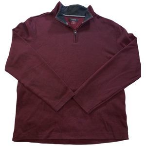 Alfani Used Mens Athleisure Wear Warm & Comfy Burgundy Sweater